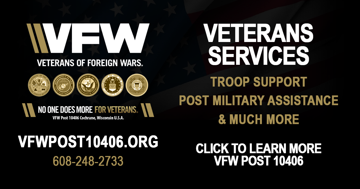 VFW Post 10406 Cochrane, Wisconsin USA